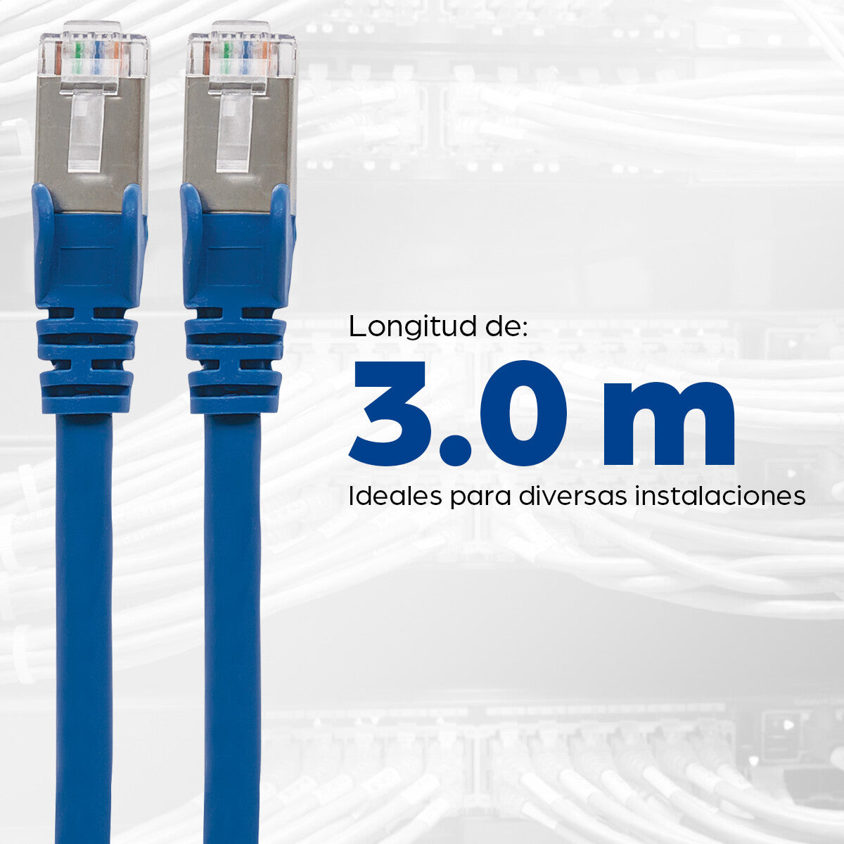 Intellinet Cable de Red Cat6a S/FTP, 3.0 m, Azul
