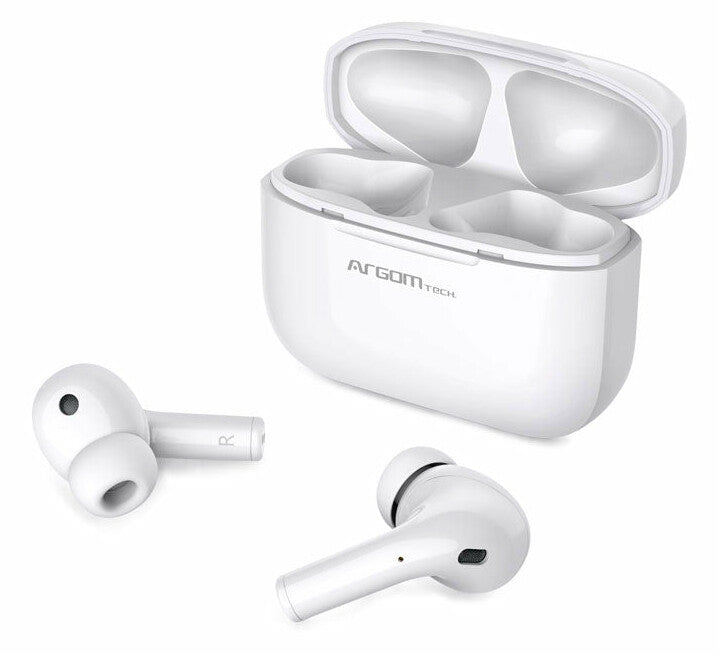 ArgomTech ARG-HS-5070PK audífono y auriculare Auriculares True Wireless Stereo (TWS) Intra auditivo Llamadas/Música Bluetooth Blanco