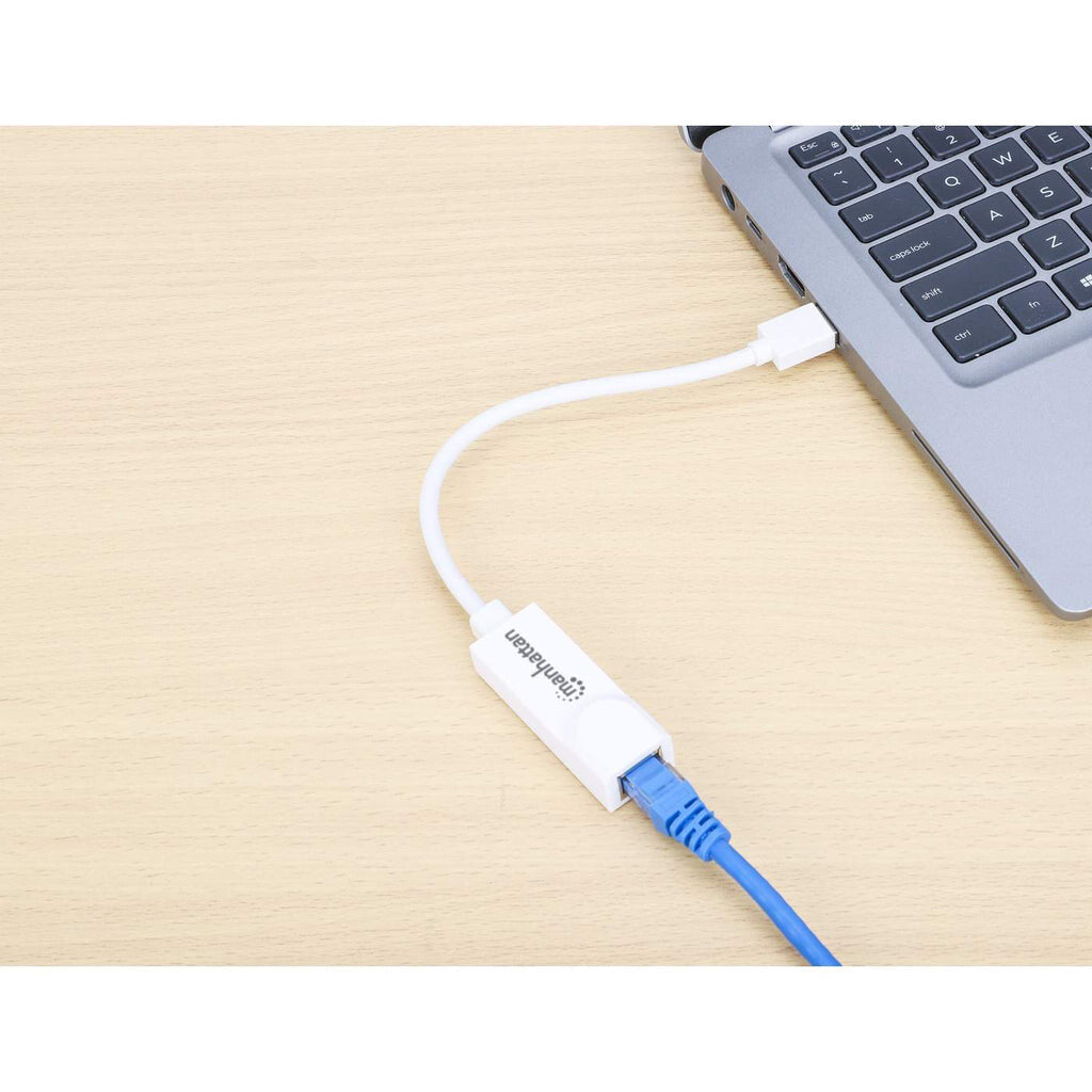 Manhattan Adaptador de Súper Velocidad USB 3.0 a RJ-45 GB Ethernet