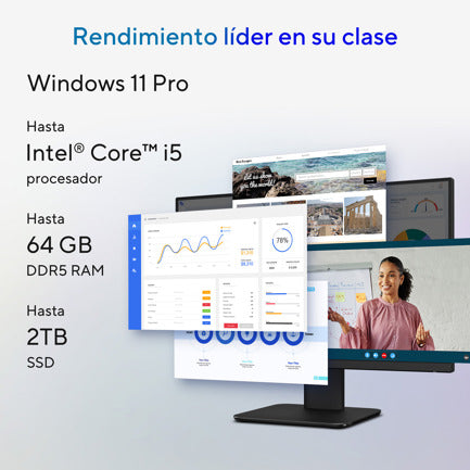 All in One Asus ExpertCenter P440VAESK-i516G512-P1 23.8" I5-13420H 16GB 512GB PCIE G4 SSD Intel UHD Graphics Win 11