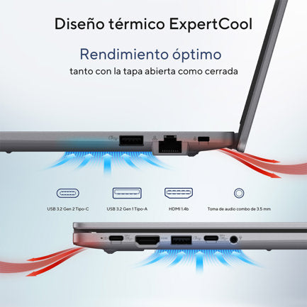Laptop Asus Expertbook P1403CVA-i58G512-P1 CORE I5 13420H 8GB 512GB 2280 SSD 14.0" WIN11 PRO BLACK Wi-Fi 6E