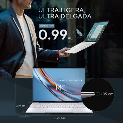 Laptop Asus ExpertBook Premium B9406CAA Intel Core Ultra 7 CORE ULTRA X7 358H 64GB 2TB windows 11 pro