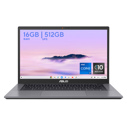 Laptop Asus Chromebook CX3402CVA-i716G512-C1 Intel Core i7-1355U 16GB 512GB 14 Touch Rocky gray Wi-Fi BT WC