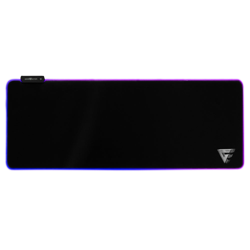 Game Factor MPG500 XL RGB Lighting Speed Control Black Mouse Pad