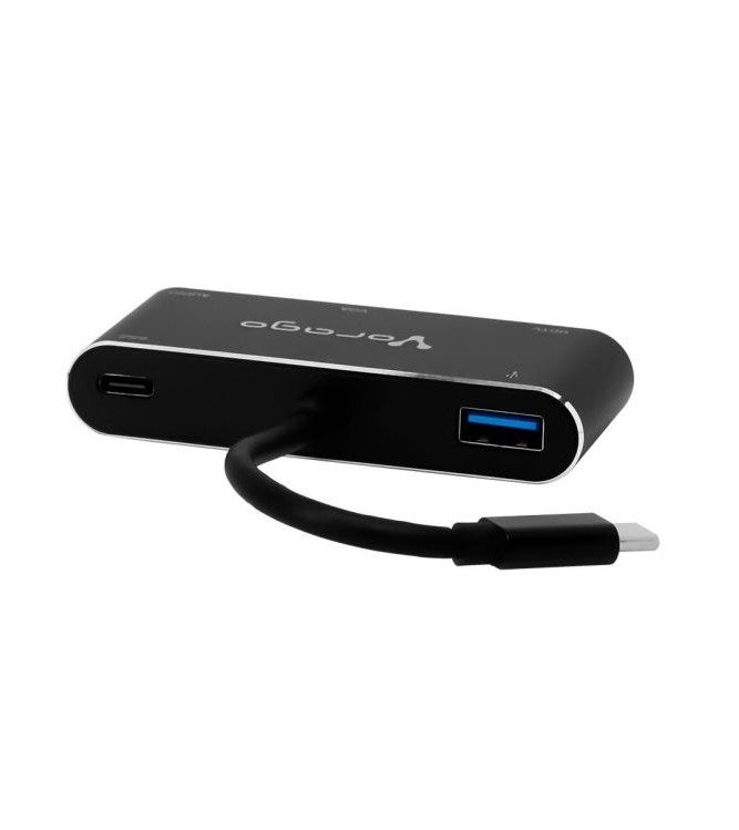 Vorago ADP-350 5-in-1 USB Type C to HDMI/VGA/USB Adapter