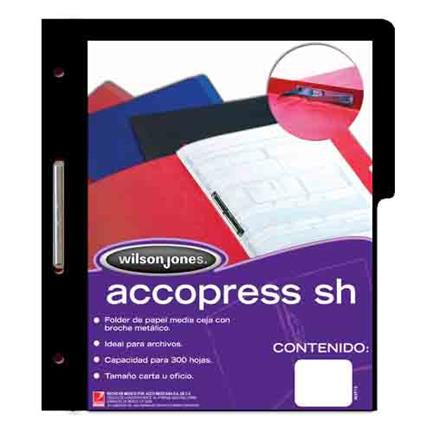 Acco Press T3 SH-943 Letter Black Folder Pk/10