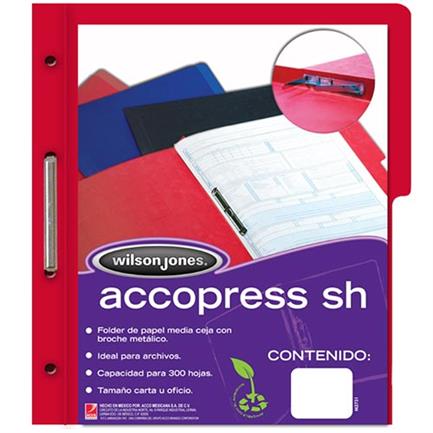 ACCORD PRESSBOARD FOLDER MC P4557 LETTER RED BX/10