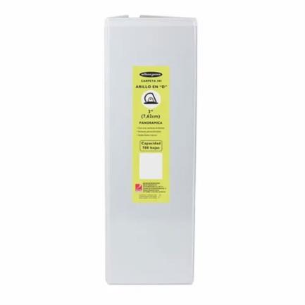 Acco Shiny 3" O-Ring Letter Binder White