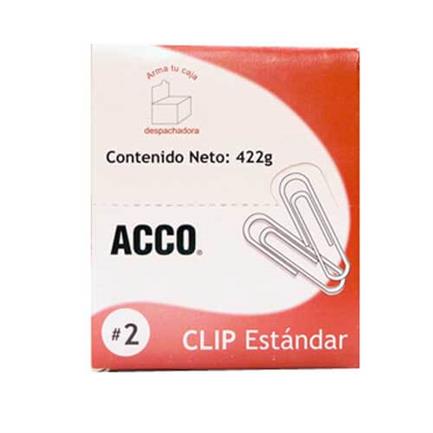 ACCORD Standard Paper Clip No.2 STAINLESS STEEL 100 CLIPS P/10