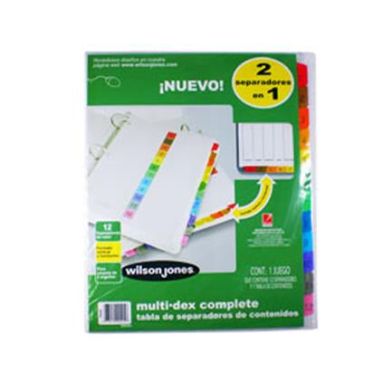 ACCO 445 MULTIDEX BASIC 12-TAB DIVIDER