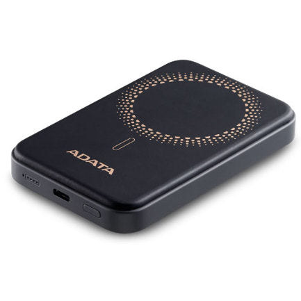 Power Bank Adata R100 de Carga Rapida y Magnetica Inalambrico 10000 MAH color Negro