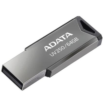 Memoria USB ADATA 64 GB UV250 Color Plata Metalica 2.0