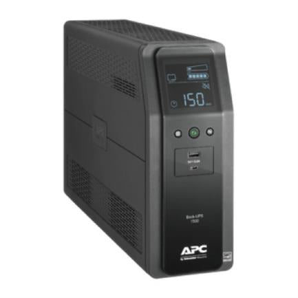 Back UPS APC Pro BR 1500VA 10 Outlets 2 USB Charging Ports AVR LCD interface LAM