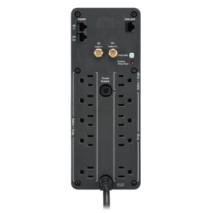 Back UPS APC Pro BR 1500VA 10 Outlets 2 USB Charging Ports AVR LCD interface LAM
