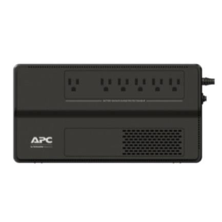 UPS APC BV 1000VA/600W AVR 120V Lead Battery 6 Outlets Black