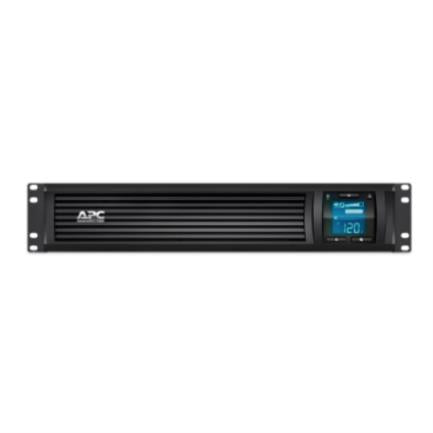 UPS APC 1000VA/600W LCD Display RM 2U 120V 6 NEMA 5-15R Outlets Black