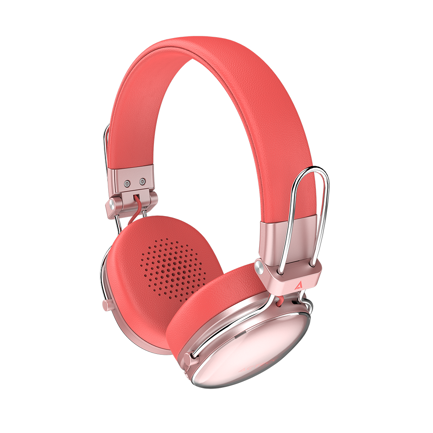 Audífonos Inalámbricos Acteck Over Ear Luxe Chic HP710 Recargables Elite Salmon