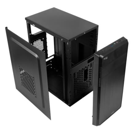 Gabinete Acteck Kioto GC240 Mini Torre con Fuente 500W Micro ATX/Mini ITX USB 3.0 1 Ventilador Color Negro