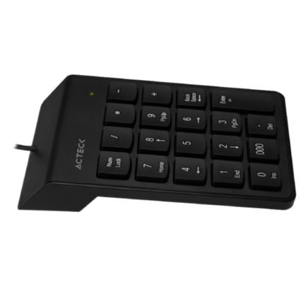 Teclado Numérico Acteck Inspire TN220 Alámbrico Delgado y Compacto USB Color Negro