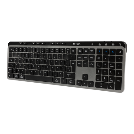 Teclado Multidispositivo Acteck Inspire Krea TI755/2.4MHz+2modosBT Elite Negro-Gris