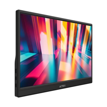 Monitor Acteck 15.6" Portatil Plano IPS LP15Y FHD 60Hz MiniHDMI Base Ajustable Elite Negro