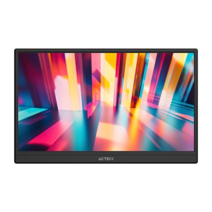 Monitor Acteck 15.6" Portatil Plano IPS LP15Y FHD 60Hz MiniHDMI Base Ajustable Elite Negro