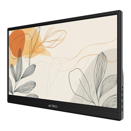 Monitor portátil plano 15.6" IPS SlimBoard SB15T FHD 60Hz 5ms 2x altavoces 1 W base ajustable Elite negro