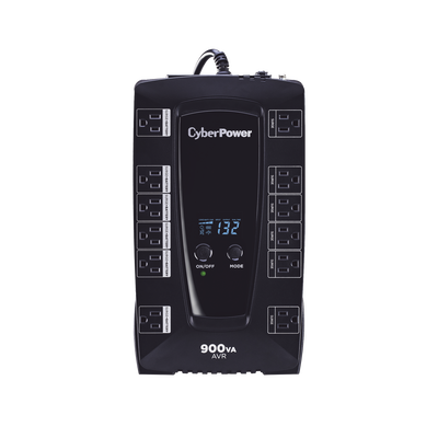 UPS CYBERPOWER 900VA / 480W WITH AUTOMATIC VOLTAGE REGULATOR