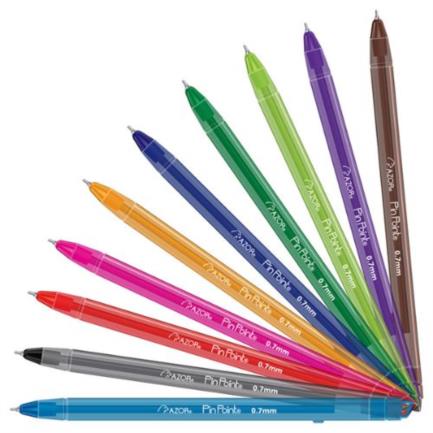 Pin Point Mandala Fine Point Pen 0.7mm Assorted Colors Pk/10
