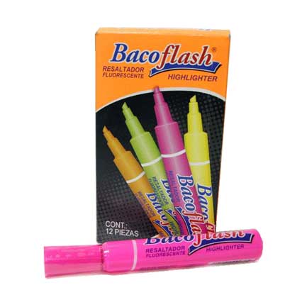 HIGHLIGHTER BACOFLASH PINK PK/12