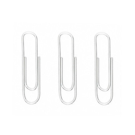 Clip Baco Estándar #2 galvanizado paquete c/10 Cajas c/100 Clips c/u