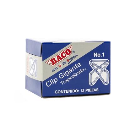 Giant Baco Clip #1 Galvanized Box w/12 clips