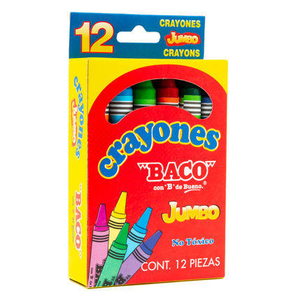 JUMBO CRAYON BACO C/12
