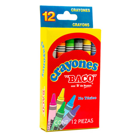 STANDARD CRAYON PACK WITH 12 COLORS