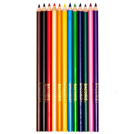 Baco Bacoiris Long Colored Pencils Box with 12 Pieces