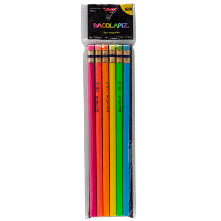 PENCIL BACO GRAPHITE BACONEON BAG W/6
