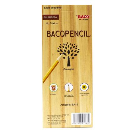 Baco HB/2 Yellow Pencils, 10-Count