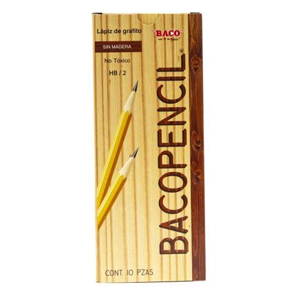 Baco HB/2 Yellow Pencils, 10-Count