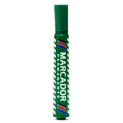 BACO PERMANENT PLASTIC MARKER GREEN PK/12