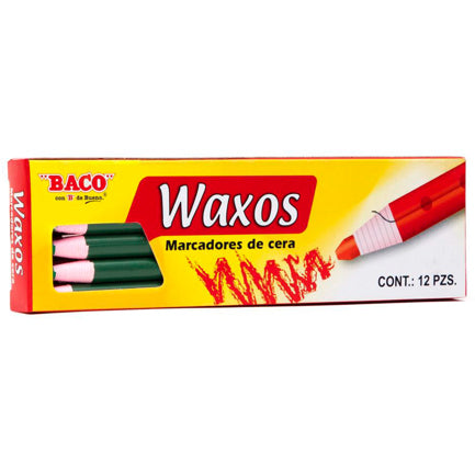 WAX MARKER GREEN PK/12