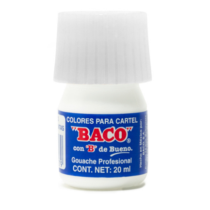 PAINT BACUS FOR SIGN 20ML WHITE FOR SIGN #72 C/10