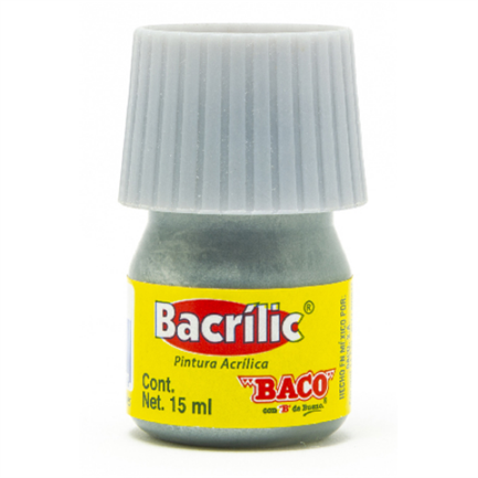 BACO ACRYLIC PAINT SILVER 15ML PK/10