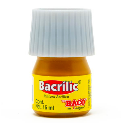 Baco Bacrílic Acrylic Paint 15ml Ochre Color C/10 pcs