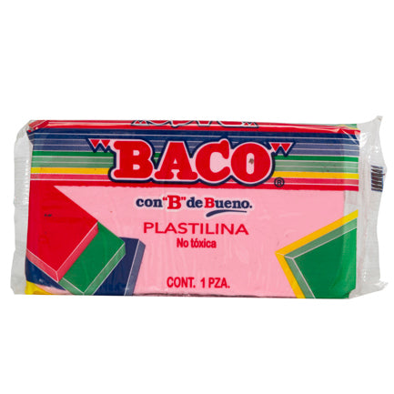 PLASTILINA BACO MODELING CLAY 180G PINK No.53