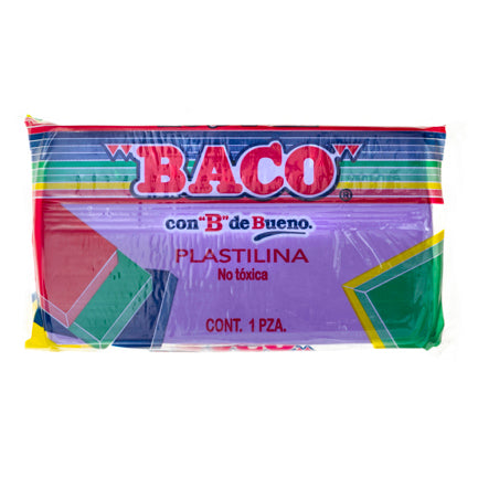 BACO PLASTICINE MARQUETA 180GRS LILAC