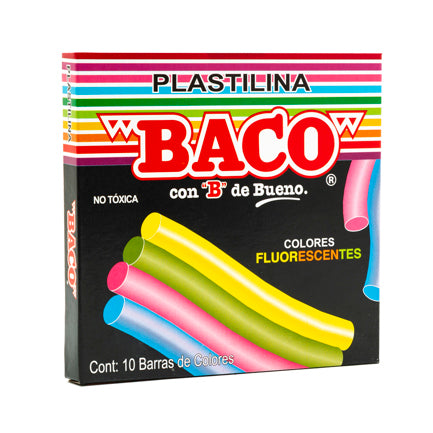 FLUORESCENT MODELING CLAY BACO BOX W/10 BARS