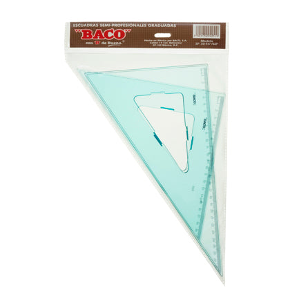 Baco SP-3045/60 Square Set with Graduations and Bevel