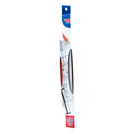 Baco Scale Ruler RG021 30cm 6 Scales Assorted Colors Hanging Card
