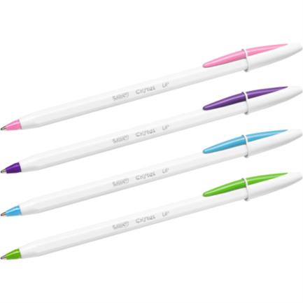 BIC Cristal Up Ballpoint Pen 1.2mm Assorted Colors Pk/15