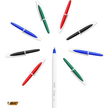 BIC Cristal Up Ballpoint Pen 1.2mm Assorted Colors Pk/15